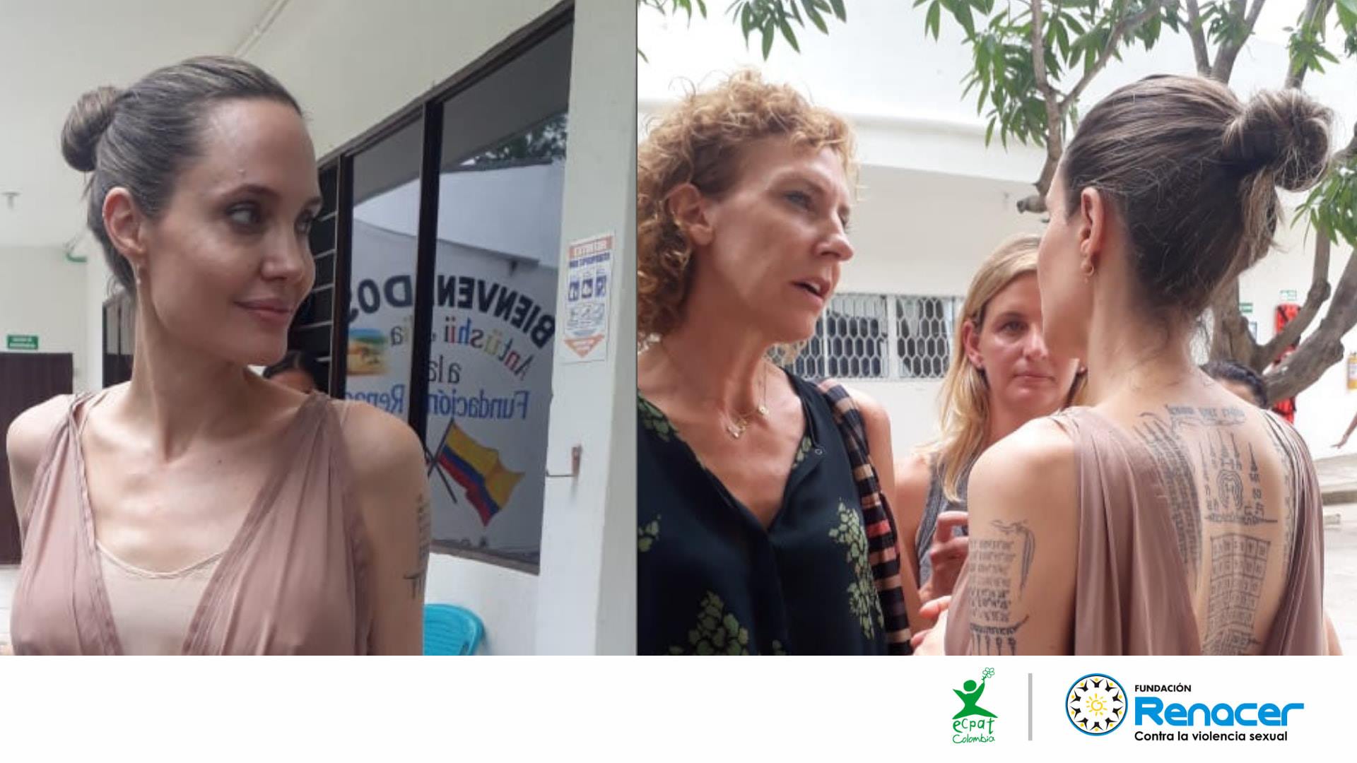 Angelina Jolie visitó nuestro centro de atención en Riohacha, La Guajira