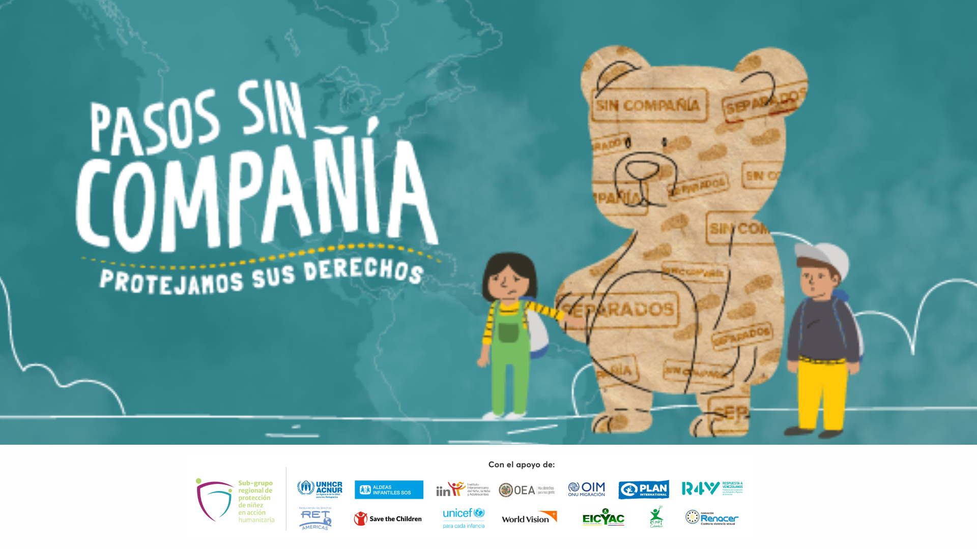 Nos unimos al lanzamiento de “Pasos sin Compañía”: Campaña sobre los riesgos de la migración de niñez no acompañada en América Latina.