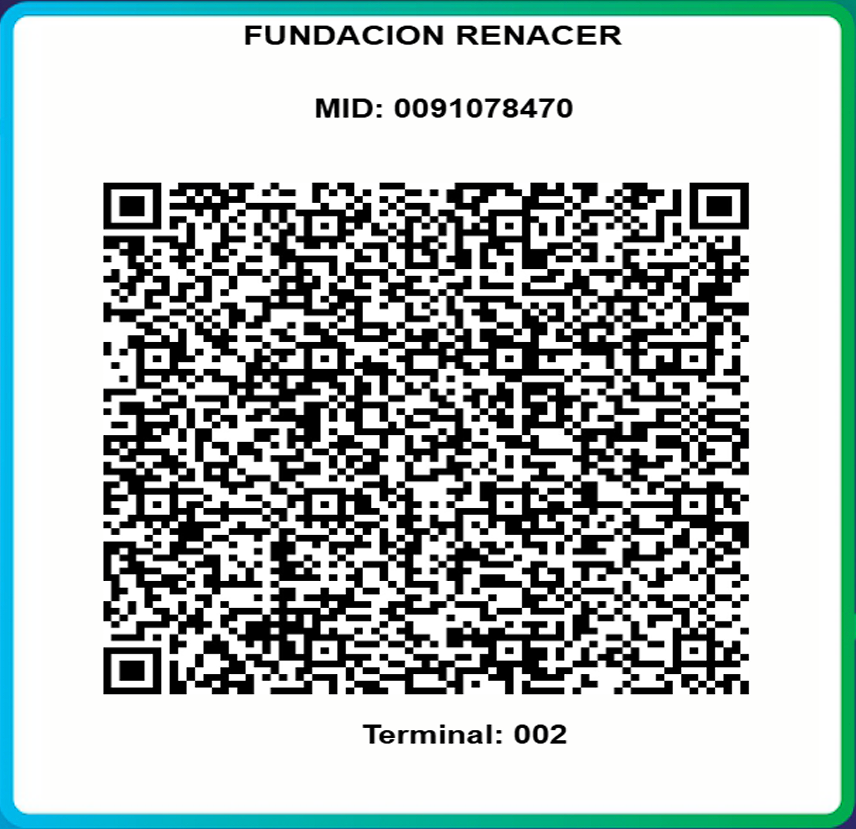 Código QR para donaciones Fundación Renacer